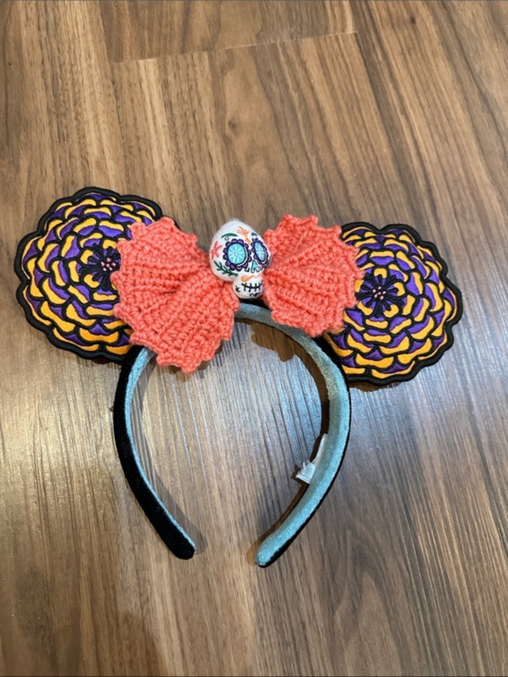 Disney Minnie Ears Coco Dia de Los Muertos Skull headband 2022 Day of Dead